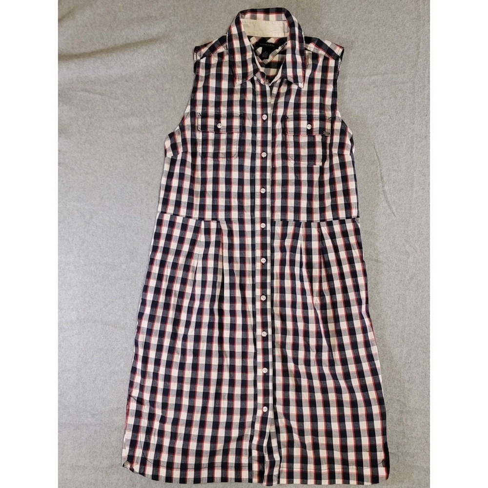 Tommy Hilfiger sleeveless plaid shirtdress